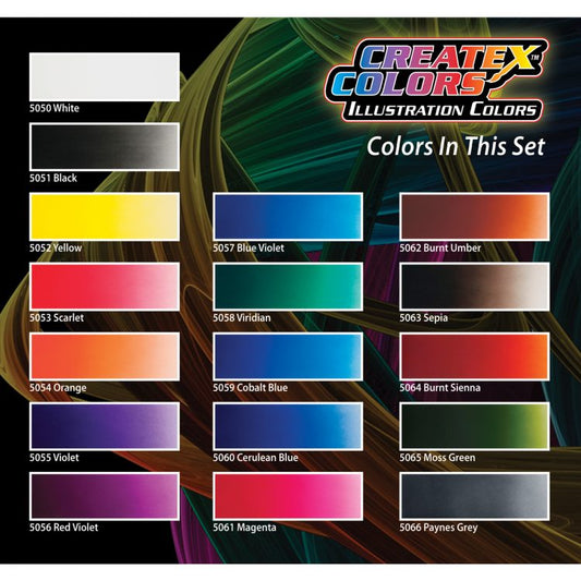 Illustration Colors Paint Sets – 5084-A Createx Illustration Colors Box Set