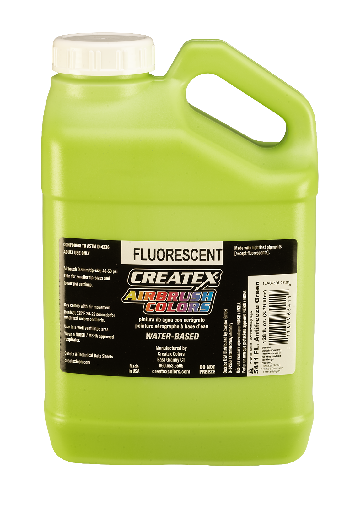 Createx Airbrush Colors – 5411 Fluorescent Antifreeze Green