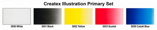 Illustration Colors Paint Sets – 5081-01 1oz. Createx Illustration Primary Set