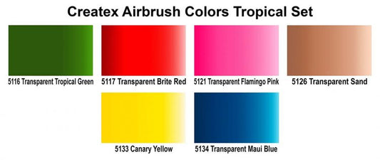 Airbrush Colors Paint Sets – 5810-00 2oz. AB Tropical Set