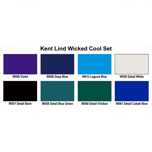 Wicked Colors Paint Sets – W114-00 Wicked Kent Lind Cool Set