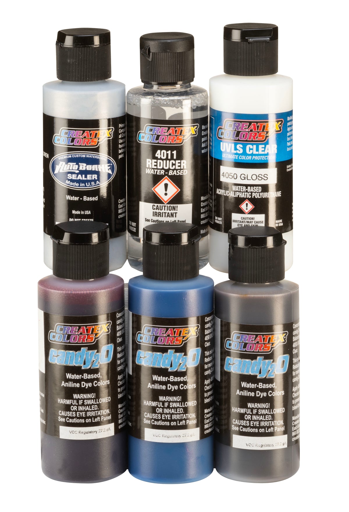 Createx Candy Color Candy2o Paint Sets – 4682-01 2oz. candy2o Hobby Set – Createx Colors