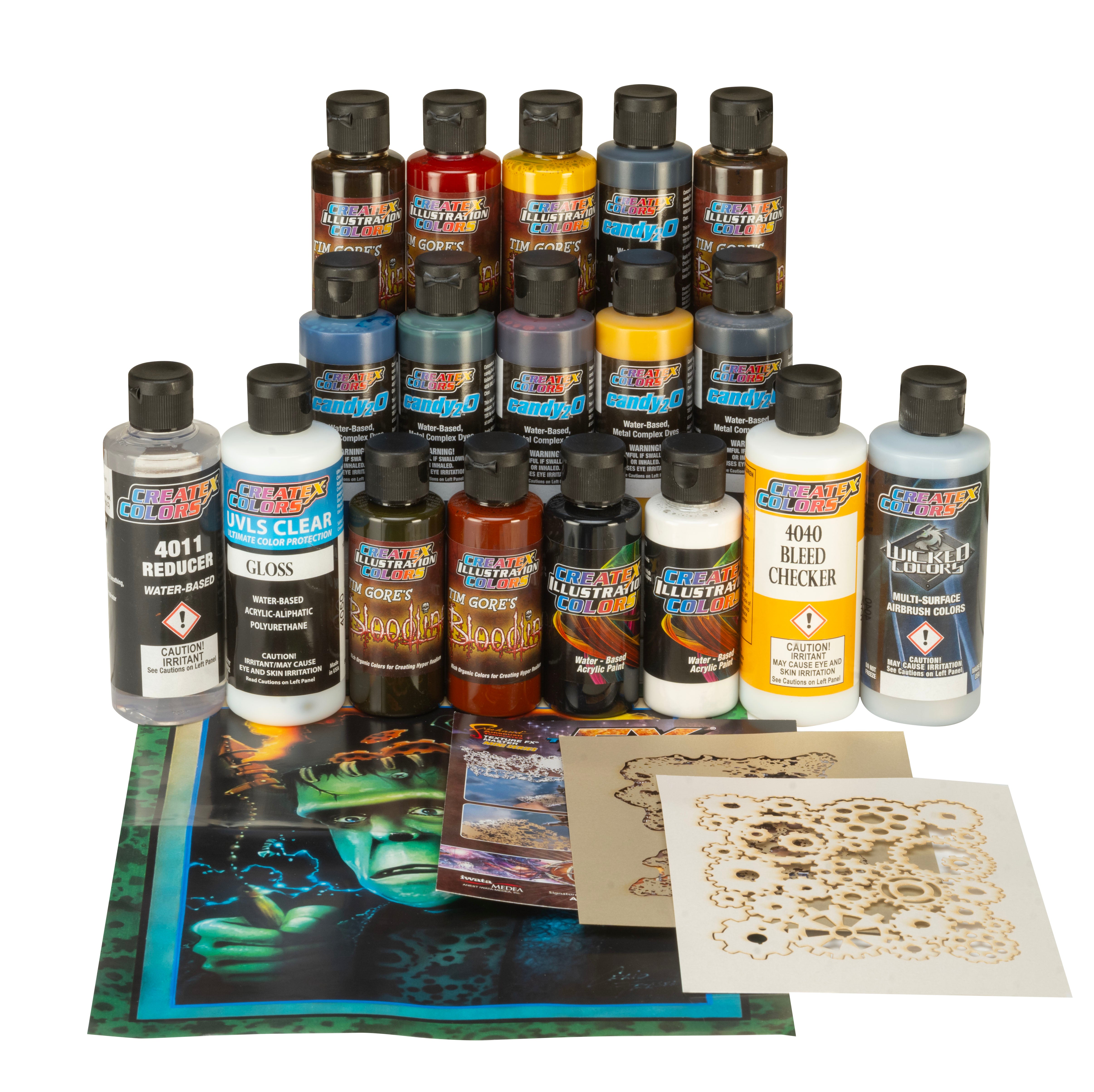Candy2o Paint Sets – 4999-02 Frankensteam Box Set – Createx Colors