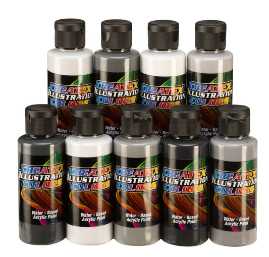 Illustration Colors Paint Sets – 5091 Illustration Neutral Grey Set 9 colors