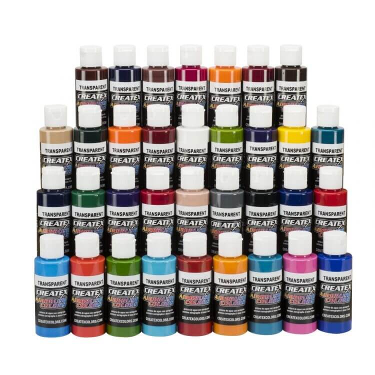 Airbrush Colors Paint Sets – 5821-02 AB Transparent (34 colors)