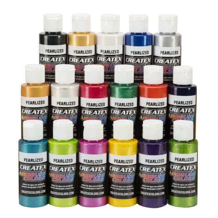 Airbrush Colors Paint Sets – 5824-02 AB Pearls (17 colors)