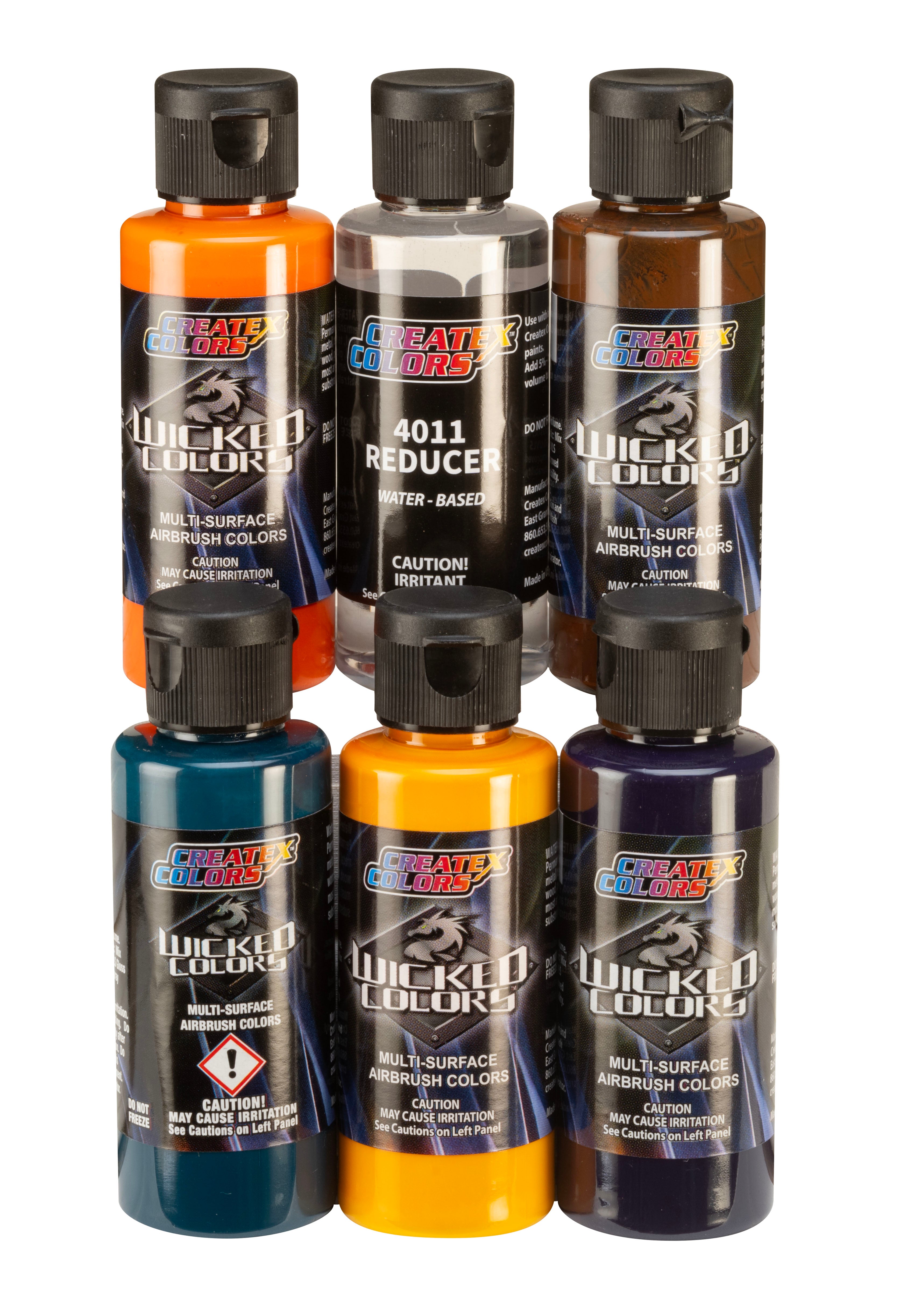 Wicked Colors Paint Sets – W104-00 2oz Wicked Secondary Set – Createx ...