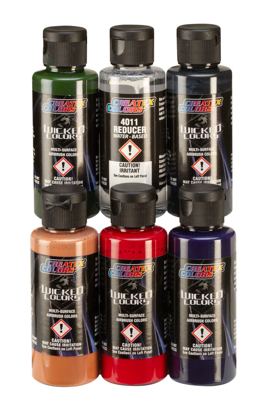 Wicked Colors Paint Sets – W111-00 2oz Wicked Detail Flesh Tone Set