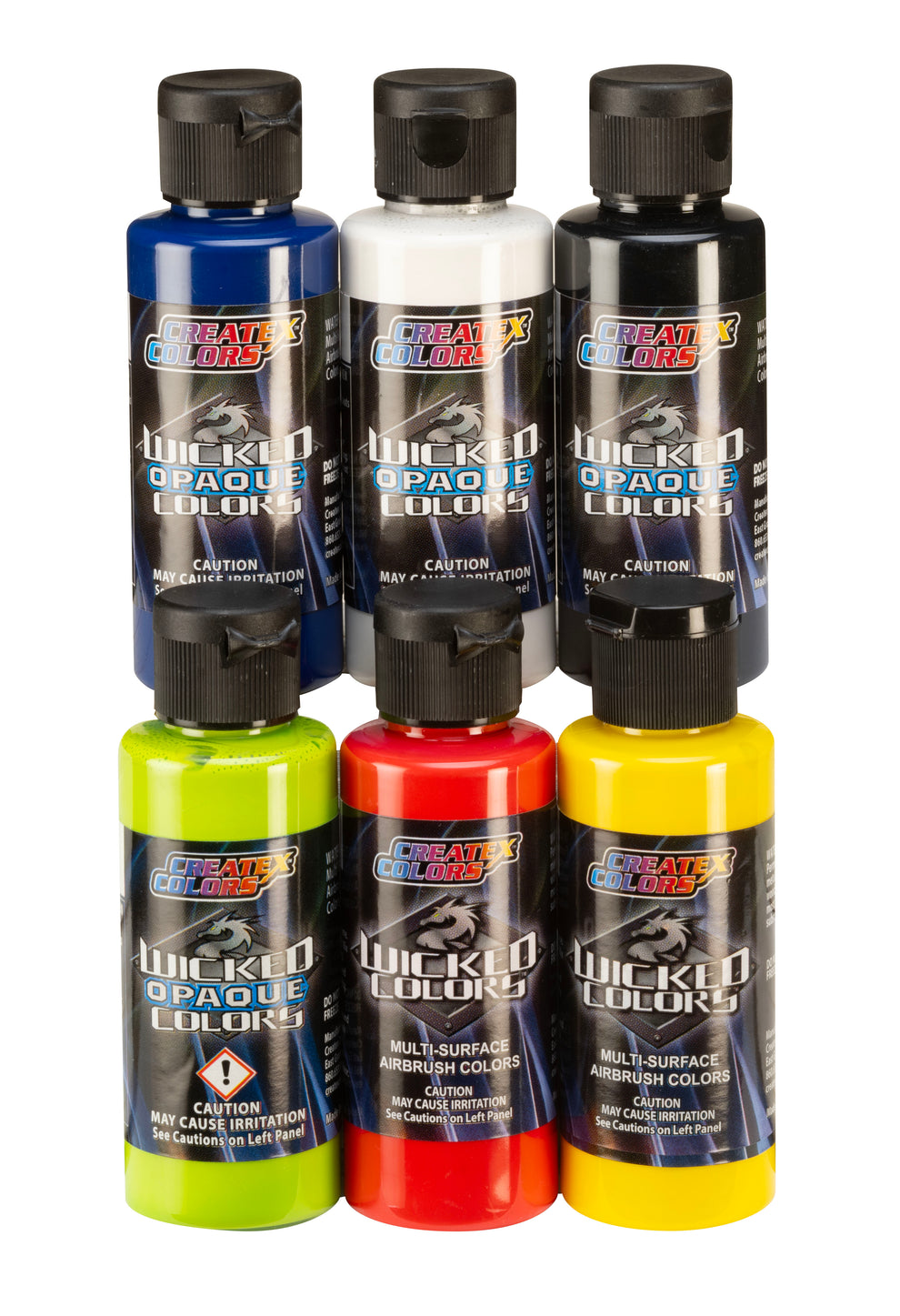 Wicked Colors Paint Sets – W131-02 Wicked Colors Opaque Primary Set ...