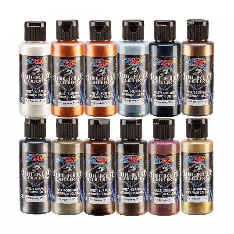 Wicked Colors Paint Sets – W133-02 Wicked Colors Metallic Galaxy Set – 12 x 2oz