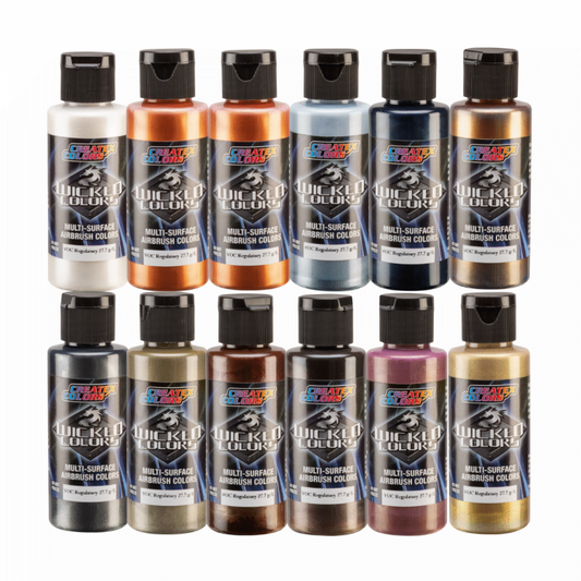 Wicked Colors Paint Sets – W133-02 Wicked Colors Metallic Galaxy Set – 12 x 2oz