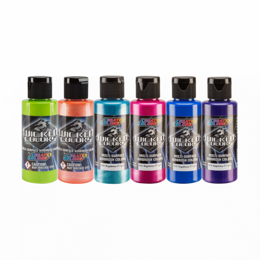 Wicked Colors Paint Sets – W134-02 Wicked Colors Electric Tropics Set – 6 x 2oz