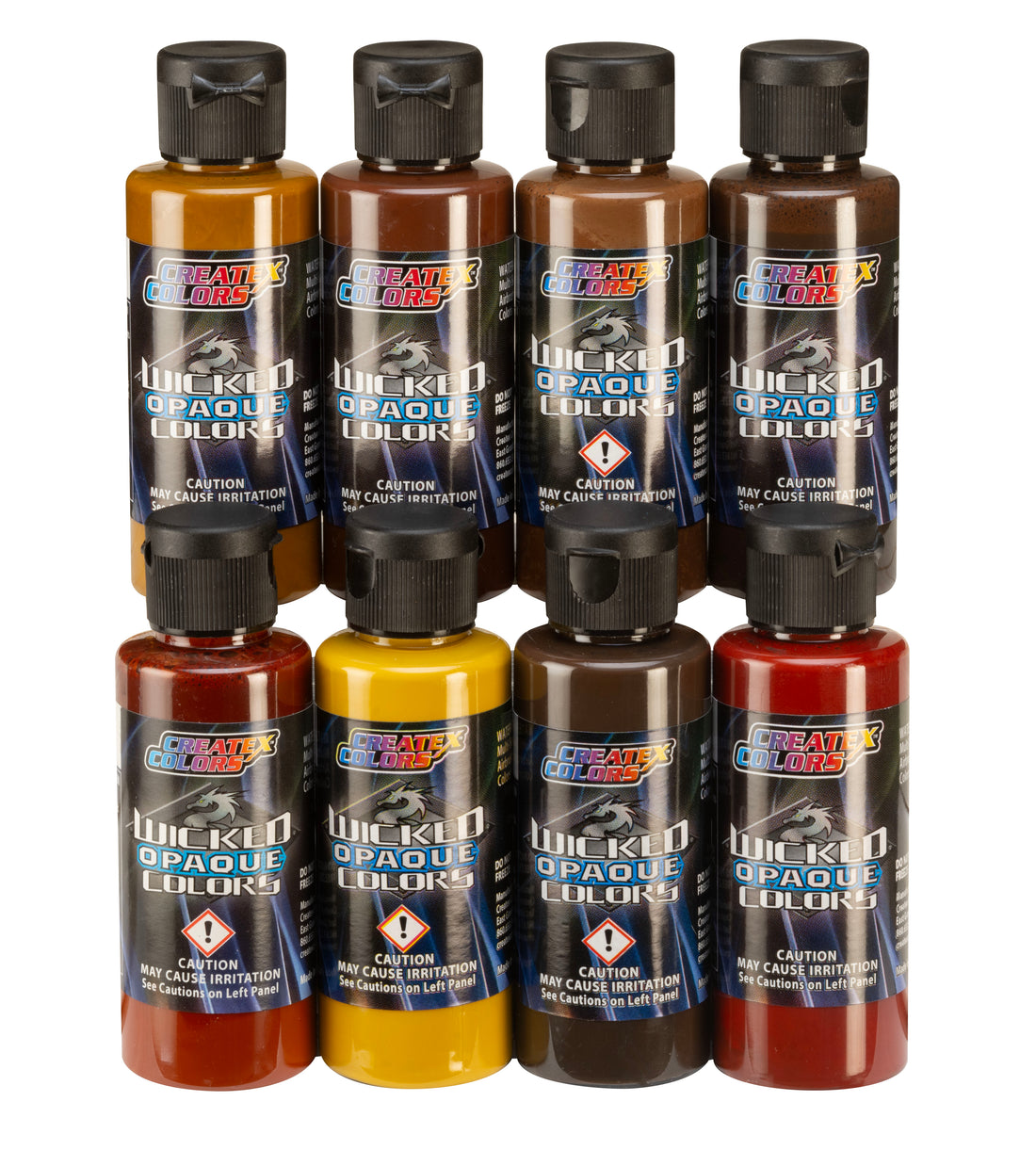 Wicked Colors Paint Sets – W136-02 Wicked Opaque Earth Tones Set ...