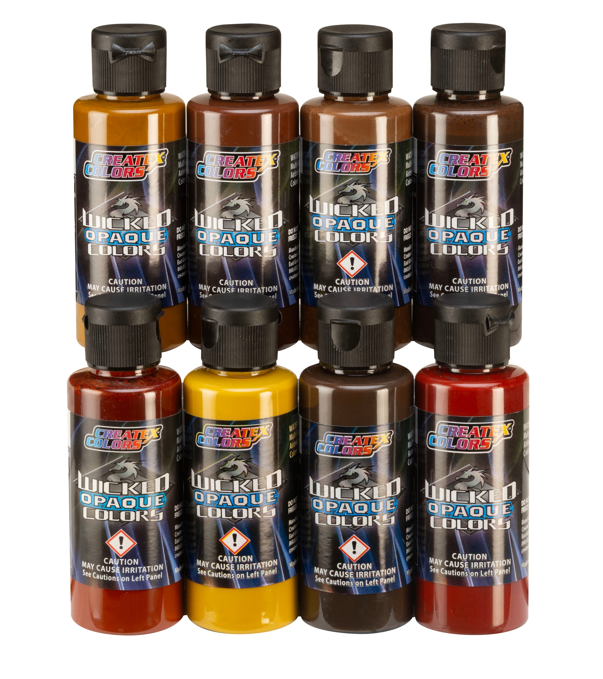Wicked Colors Paint Sets – W136-02 Wicked Opaque Earth Tones Set ...