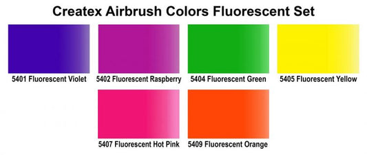 Airbrush Colors Paint Sets – 5802-00 2oz. AB Fluorescent Set