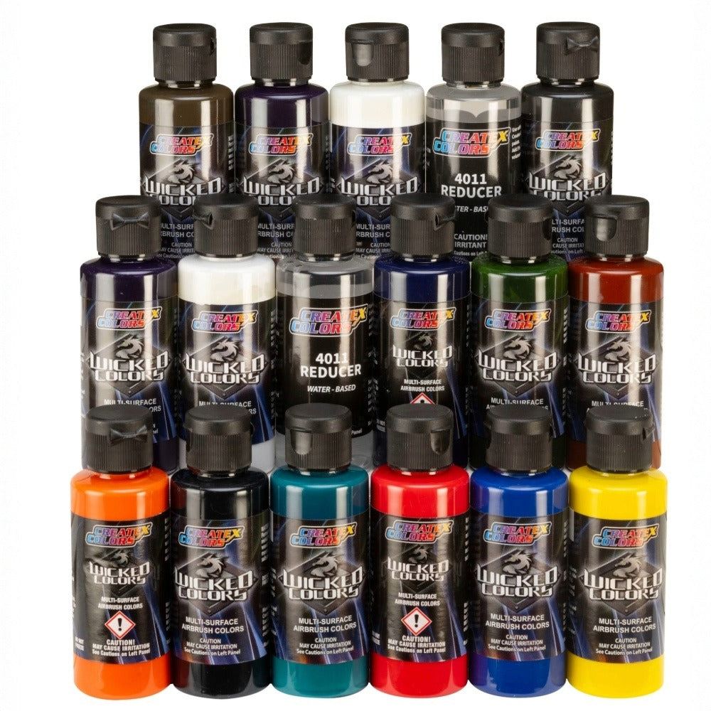 Wicked Colors Paint Sets – W112-00 2oz Wicked Pro Set – Createx Colors